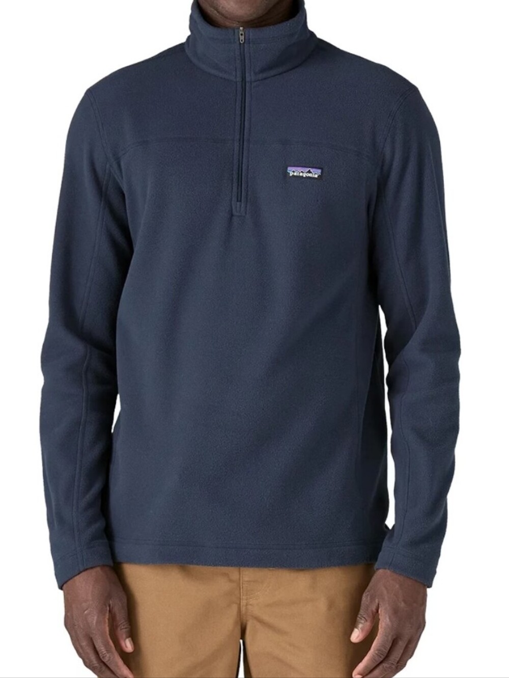 NWOT PATAGONIA Men's Micro D Fleece Pullover 1/4 Zip Blue Outdoors Hiking Small